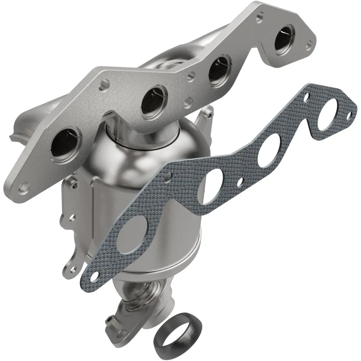 Catalytic Converter With Integrated Exhaust Manifold 1