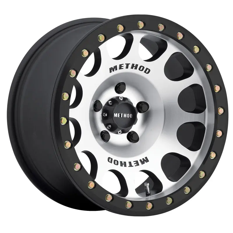 Method Mr105 Beadlock 17X9 -38Mm Offset 5X5 71.5Mm Cb Machined W/Matte Black Ring Wheel 1