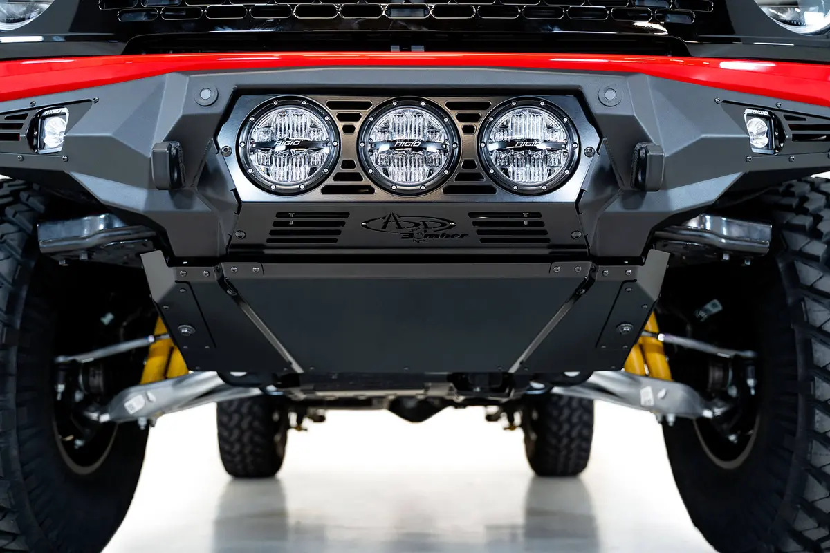 Ford Bronco 2021 - Up Bomber Front Bumper Skid Plate In Satin Black 1