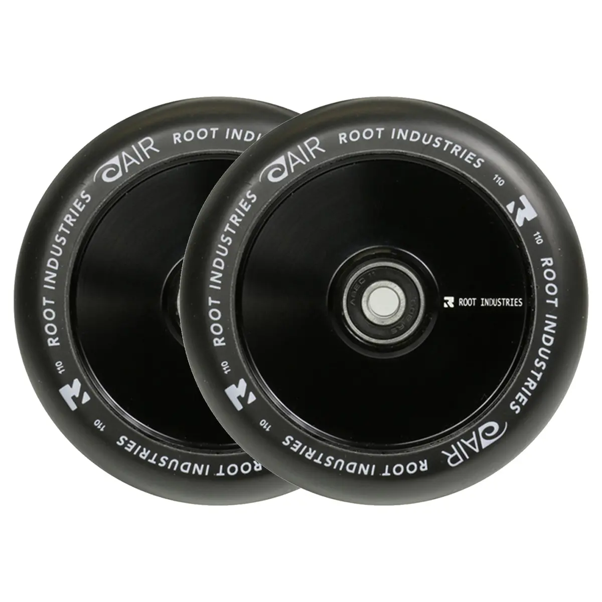 Root Air Scooter Wheels - 110Mm - Black On Black - Pair 1
