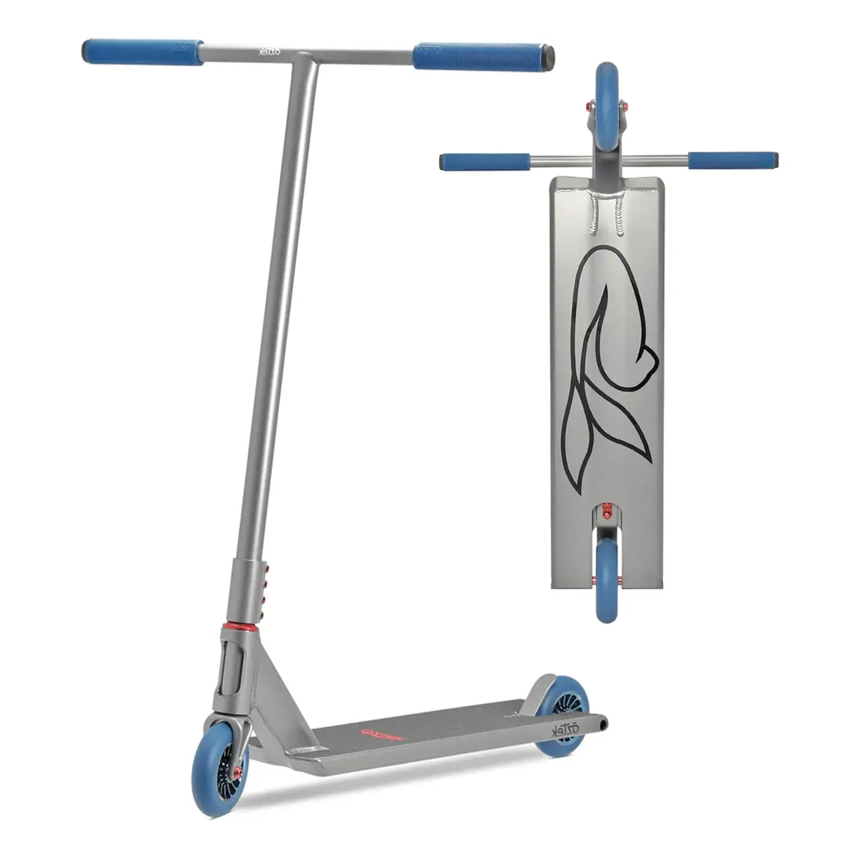 Aztek Siren Complete Scooter - Grey / Blue 1