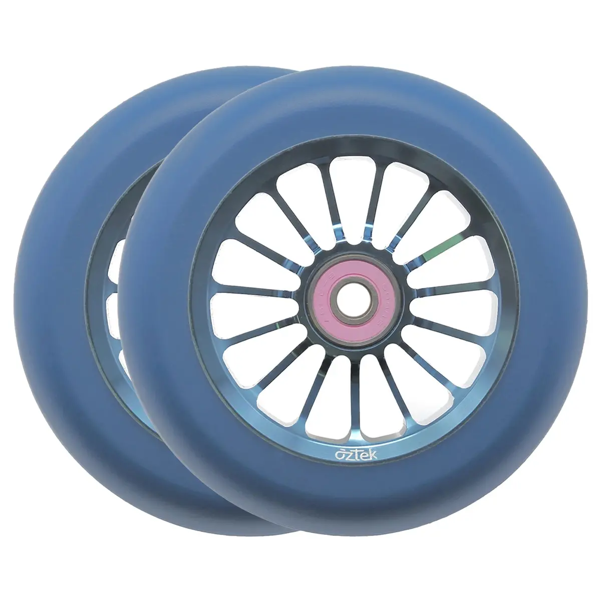 Aztek Architect 2 Scooter Wheels - 110Mm - Blue - Pair 1