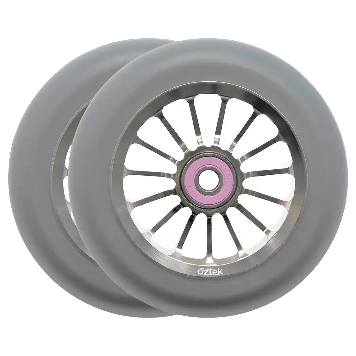 Aztek Architect 2 Scooter Wheels - 110Mm - Grey - Pair 1