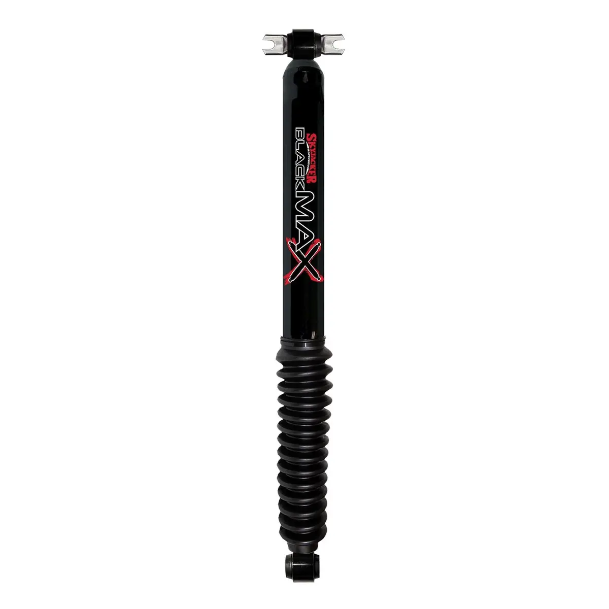 Black Max Shock Absorber W/Black Boot 27.07 Inch Extended 15.94 Inch Collapsed 84-01 Jeep Cherokee 97-06 Jeep Wrangler 97-06 Jeep Tj Skyjacker 1