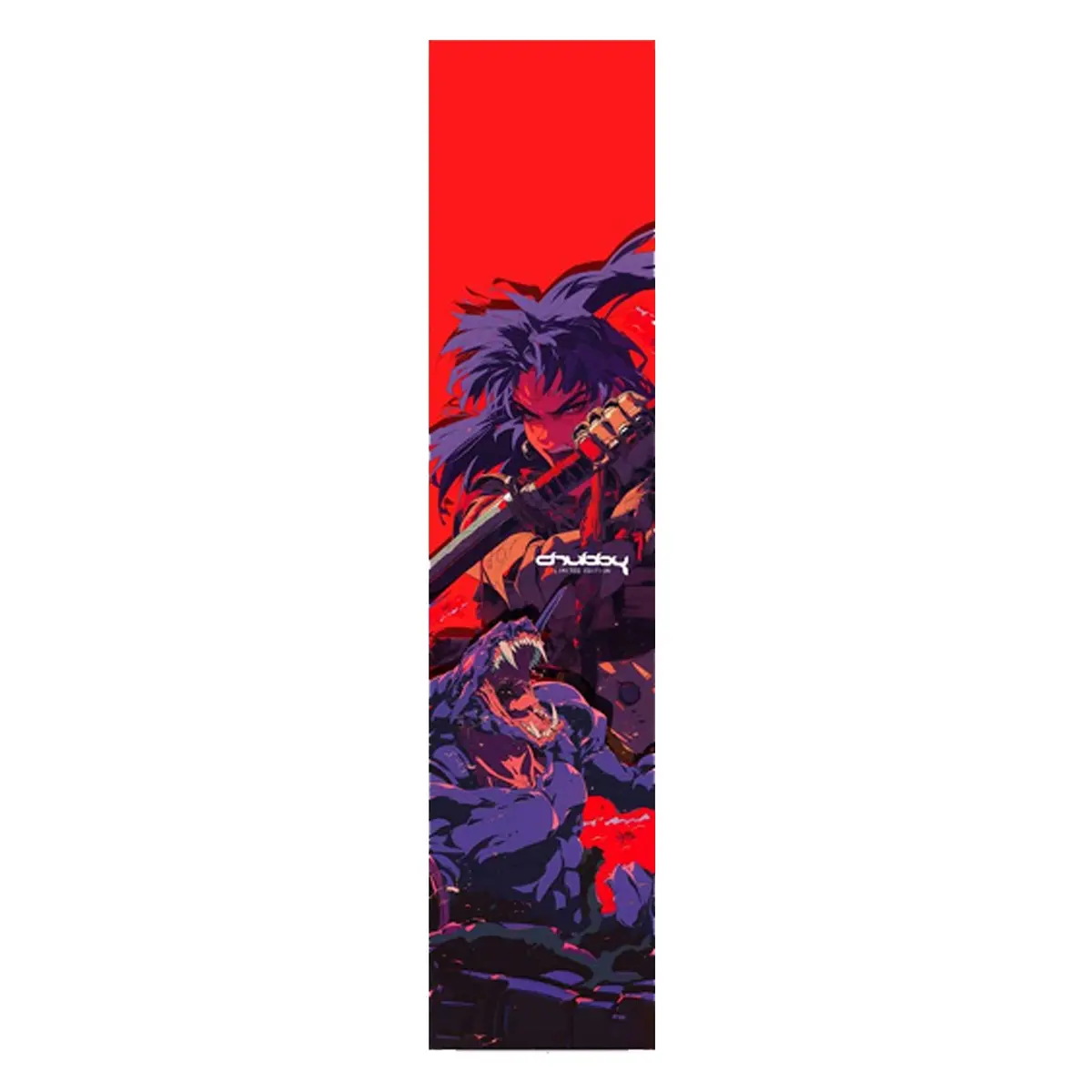 Chubby Basilisk Ltd Scooter Griptape - Red 1
