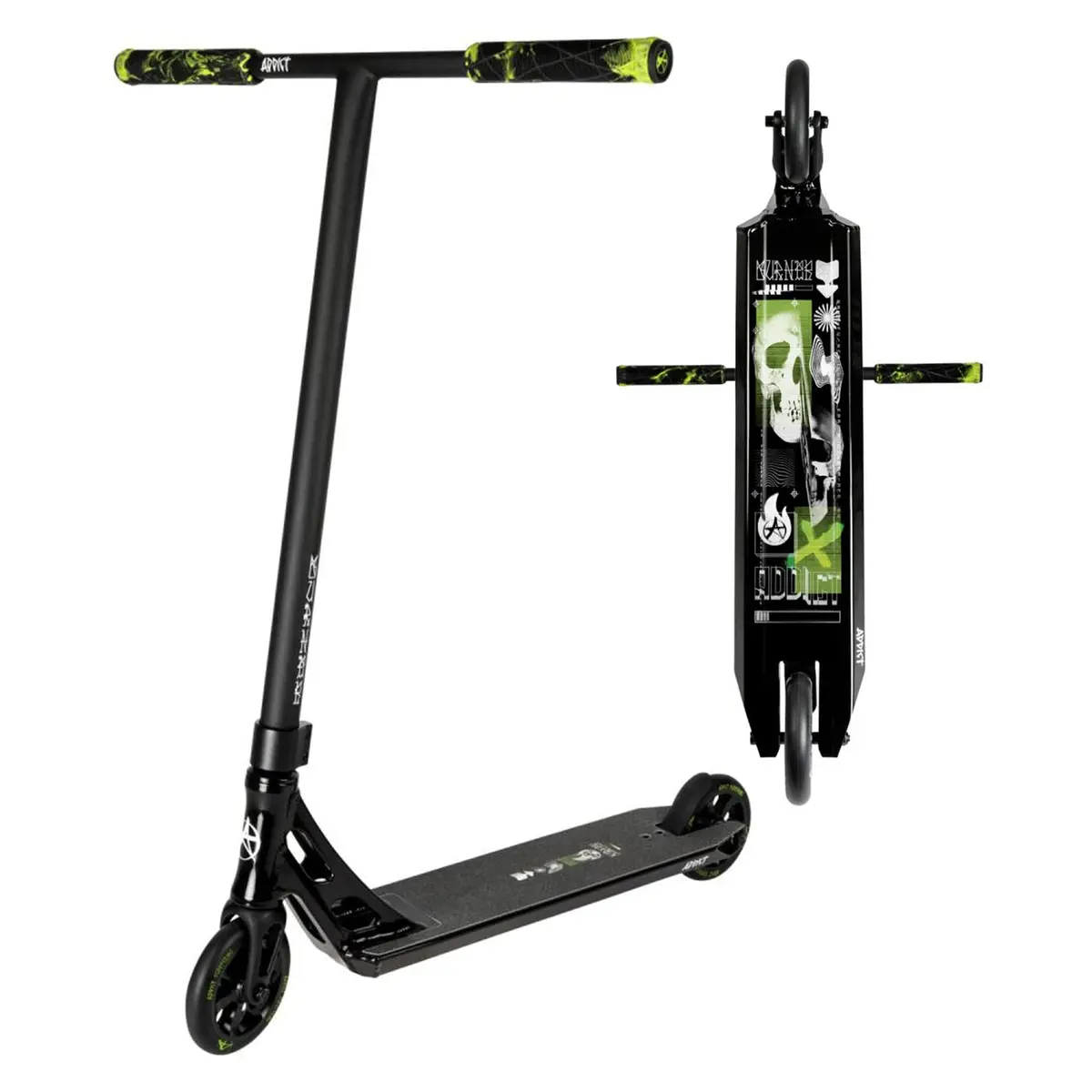 Addict Burner Complete Scooter - Black / Black 1