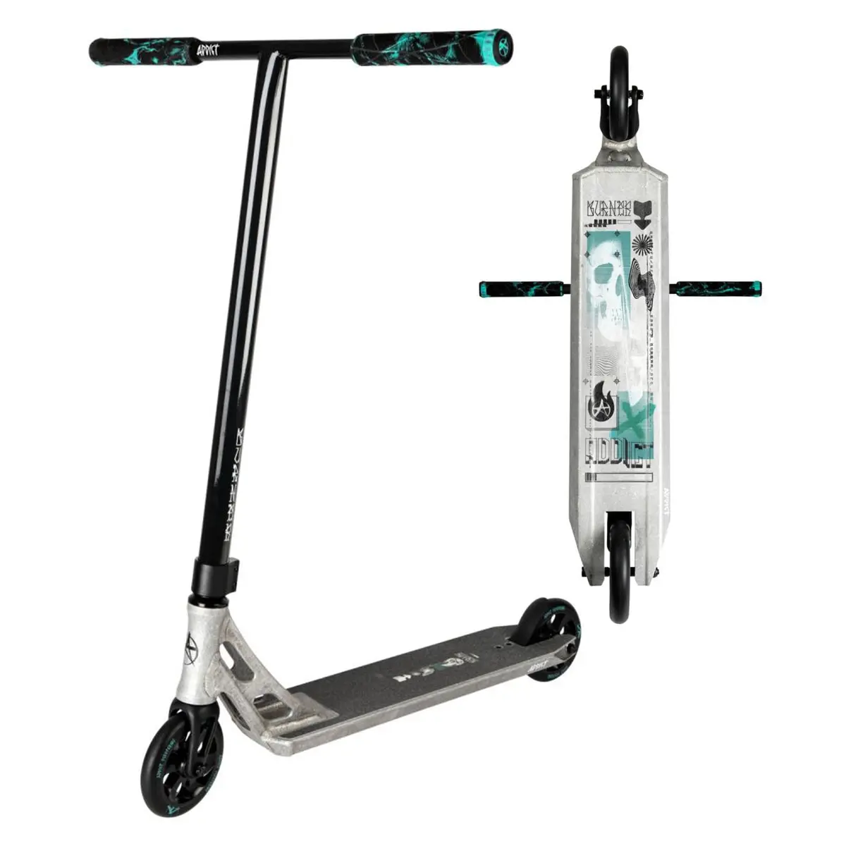 Addict Burner Complete Scooter - Black / Raw 1