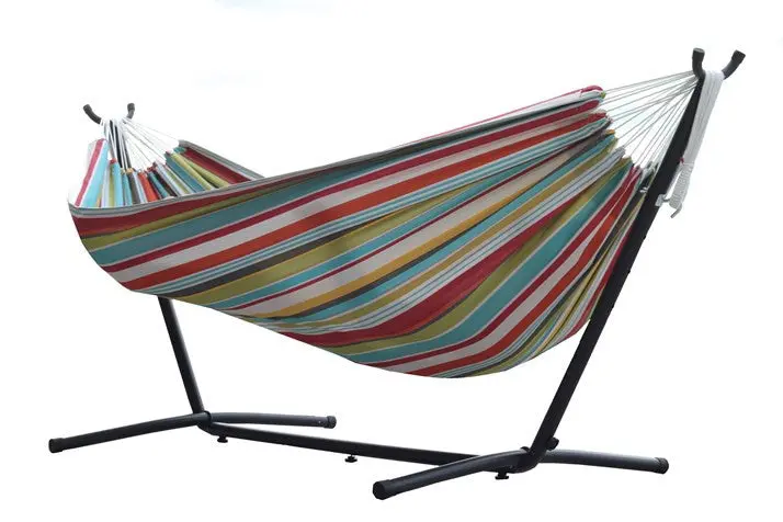 C9poly-10 Combo - Double Polyester Hammock With Stand (9Ft)-Ciao 1