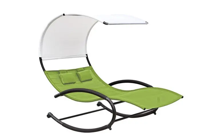 Double Chaise Rocker - Steel (Green Apple) 1