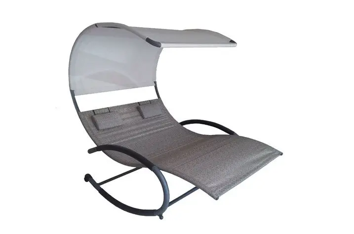 Double Chaise Rocker - Steel (Sienna) 1