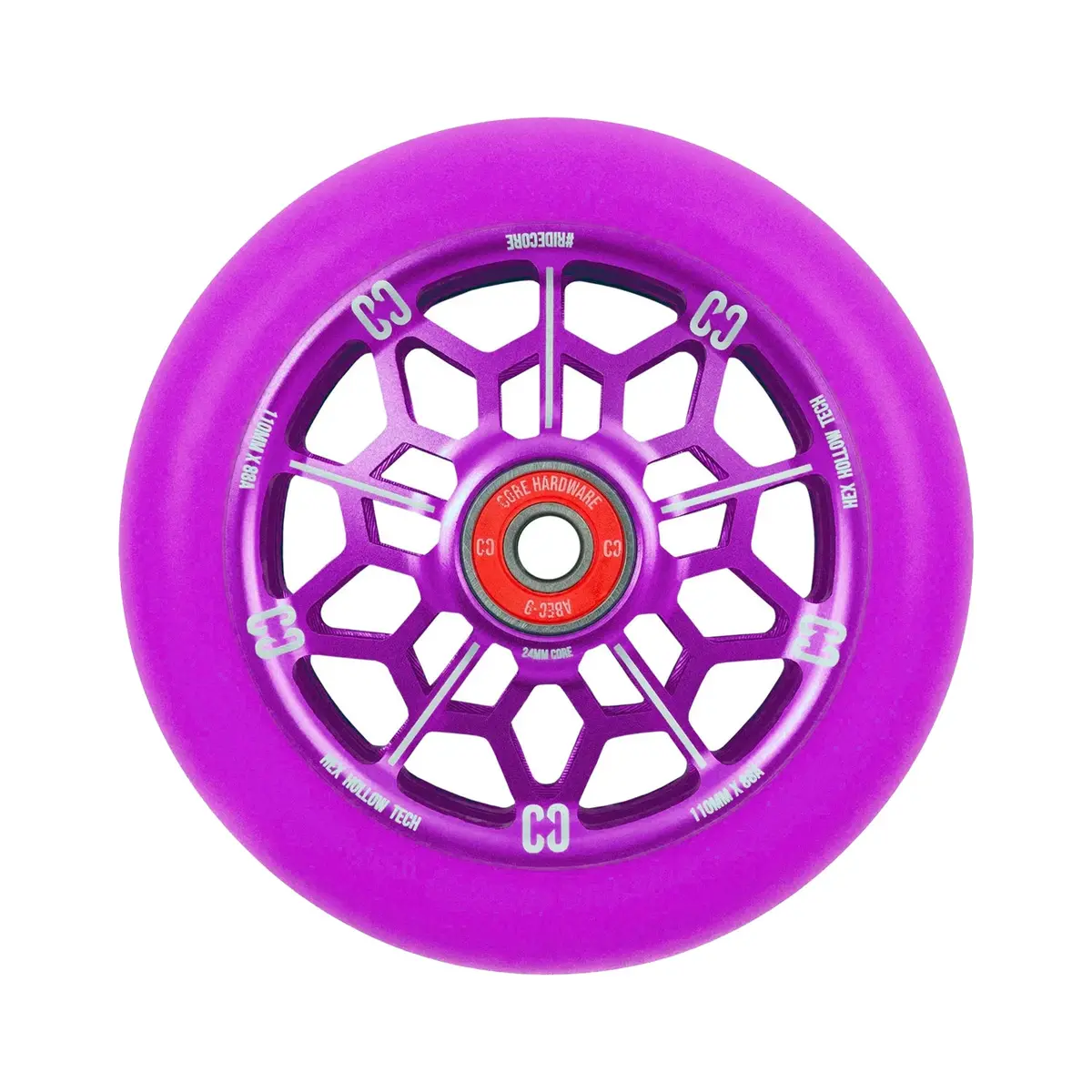 Core Hex Scooter Wheel - 110Mm - Purple / Purple 1