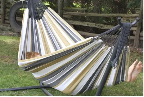 Uhsdo9-25 Double Cotton Hammock With Stand (9Ft) Color: Desert Moon 1