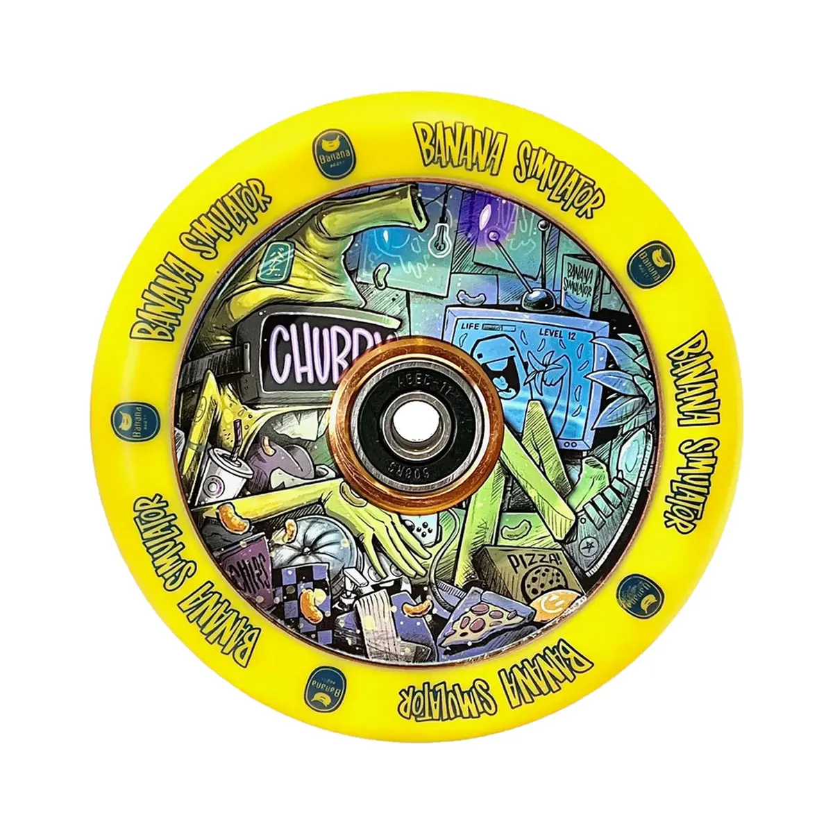Chubby Hollowcore Scooter Wheel - 110Mm - Banana Simulator 1