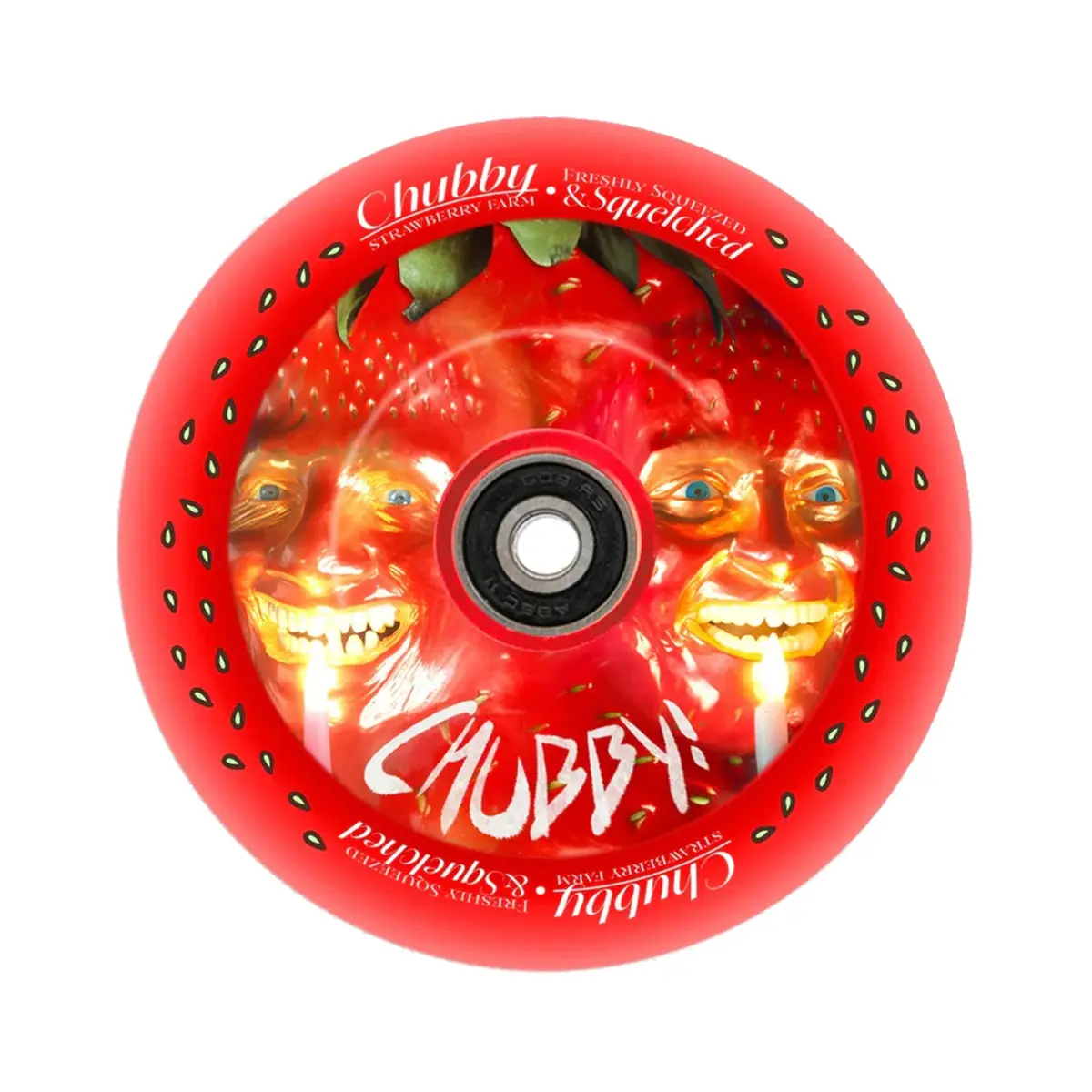 Chubby Hollowcore Scooter Wheel - 110Mm - Strawberry Farm 1
