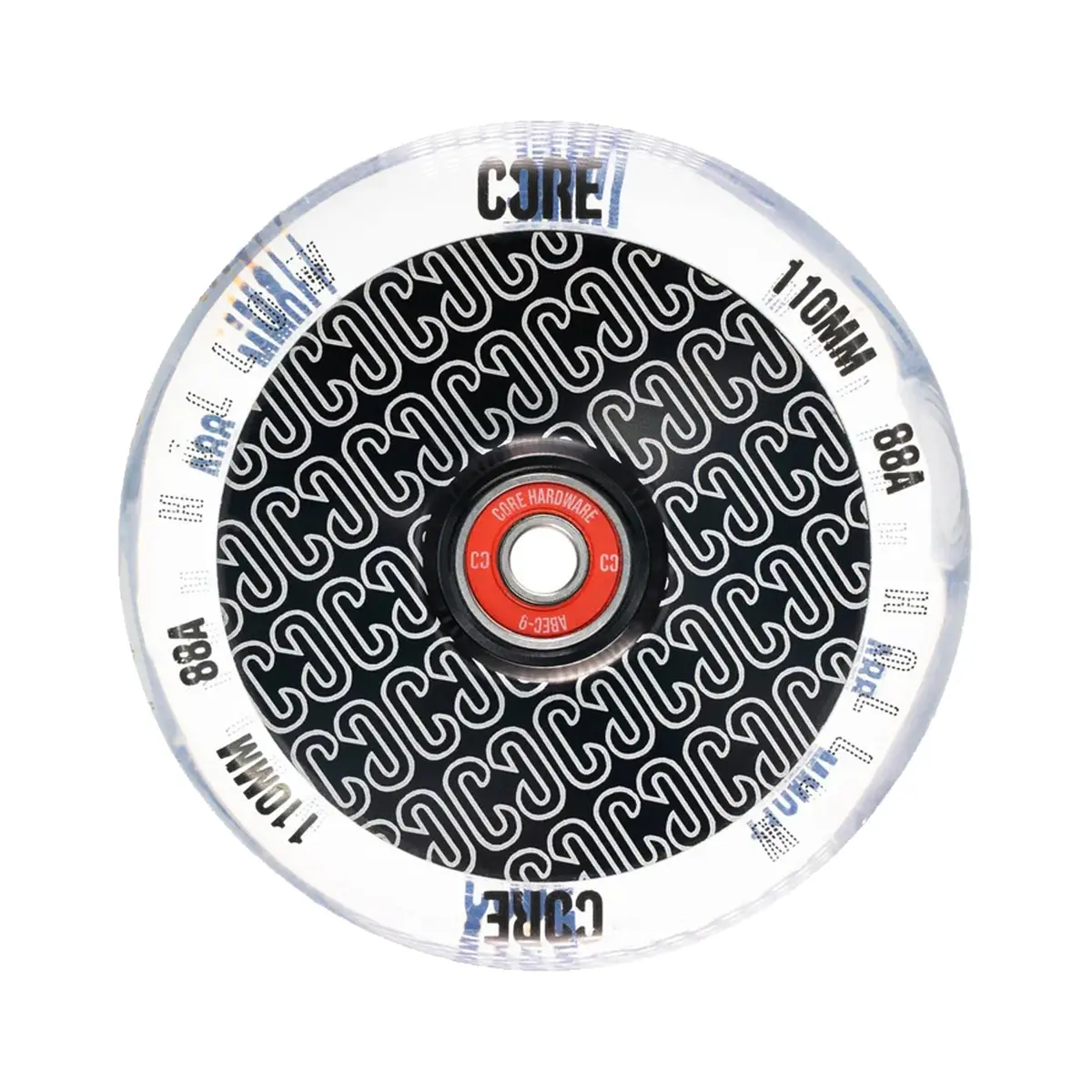Core Hollowcore Scooter Wheel V2 - 110Mm - Clear / Black 1