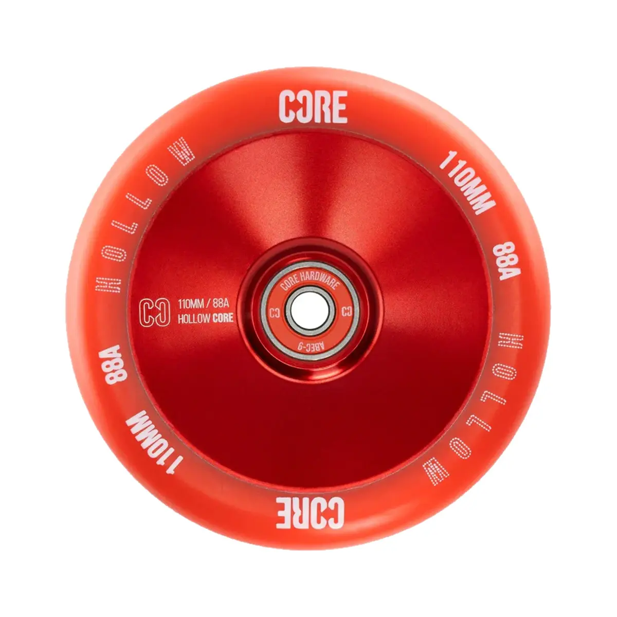 Core Hollowcore Scooter Wheel V2 - 110Mm - Red / Red 1