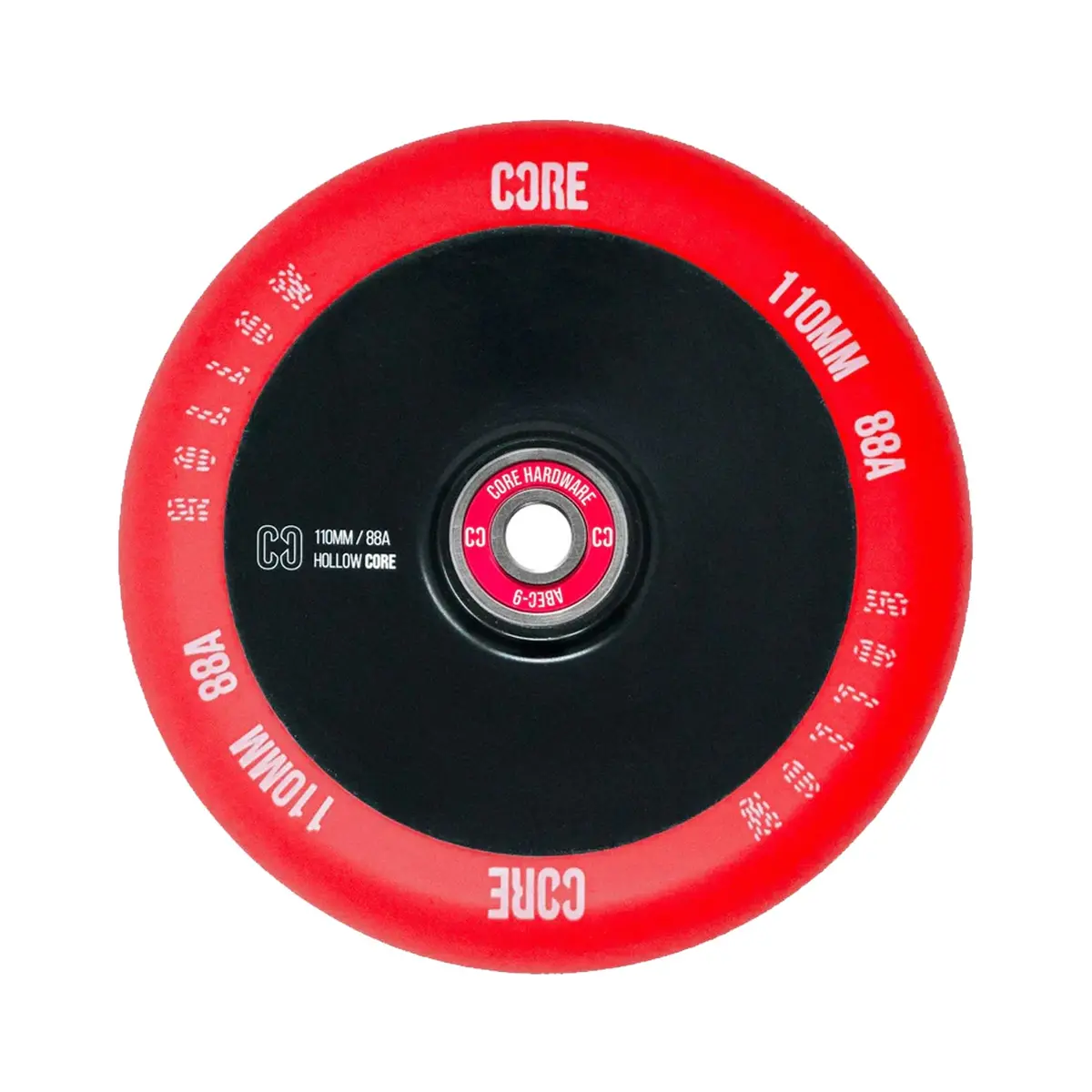 Core Hollowcore Scooter Wheel V2 - 110Mm - Red / Black 1