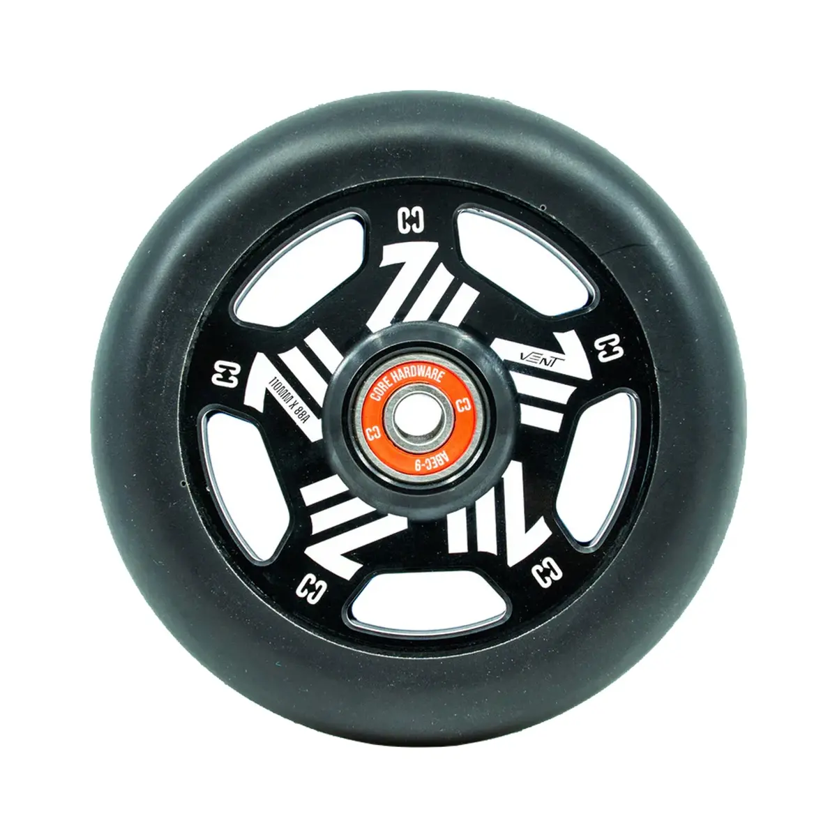 Core Vent Hollowcore Scooter Wheel - 110Mm - Black 1