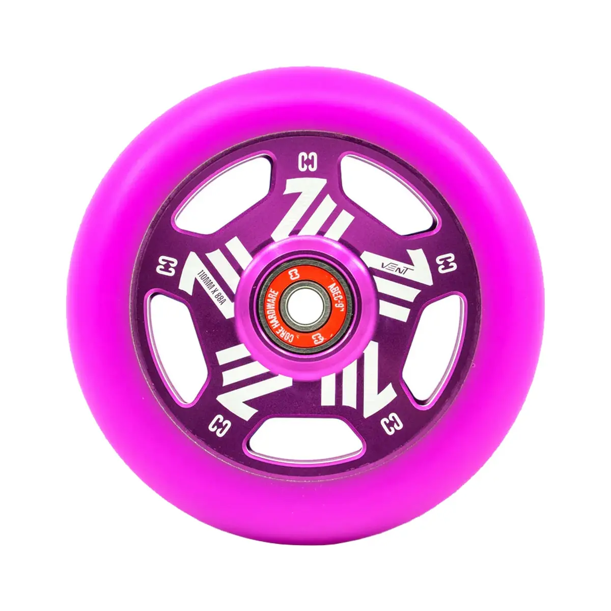 Core Vent Hollowcore Scooter Wheel - 110Mm - Purple 1