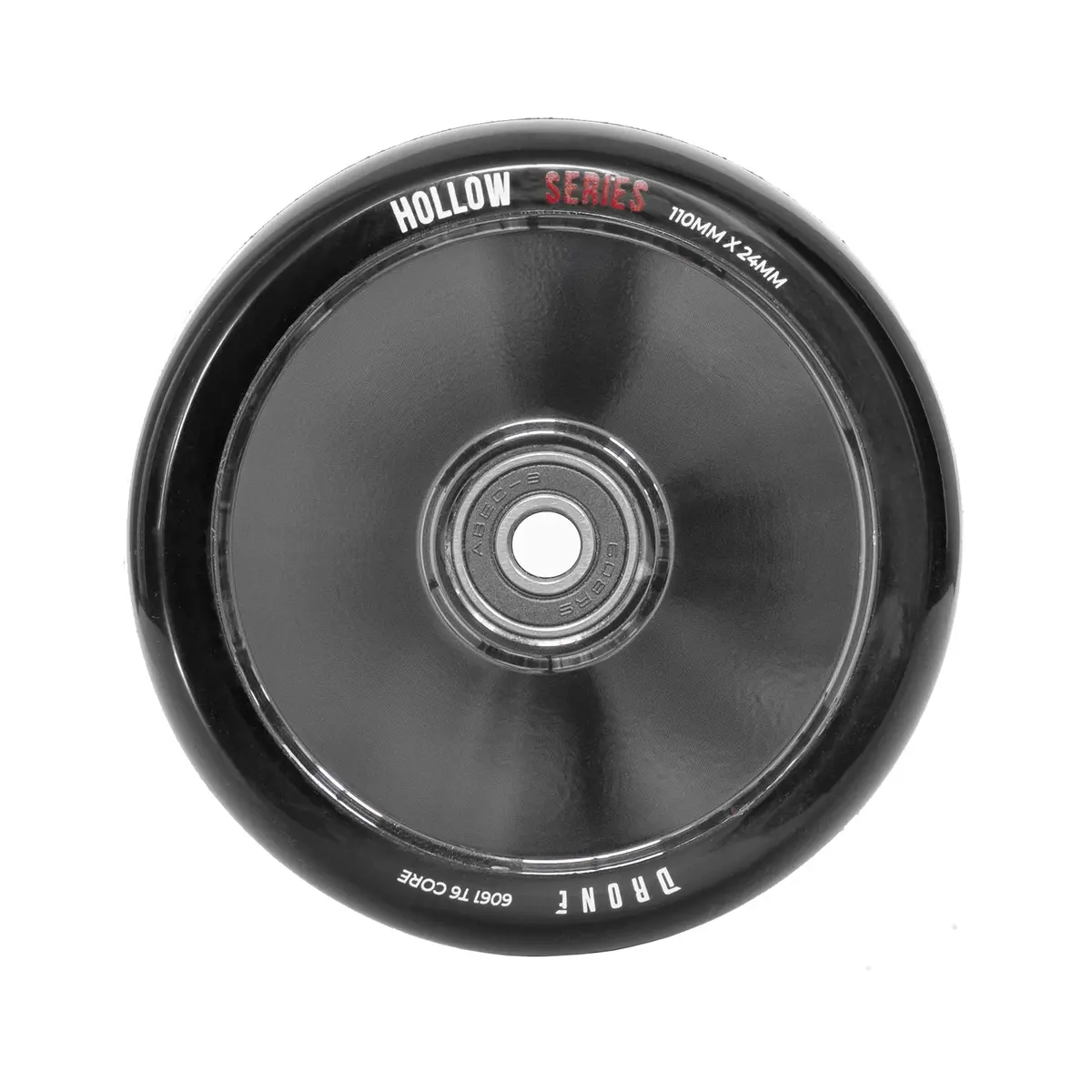 Drone Hollow Series Scooter Wheel - 110Mm - Black / Smoked Chrome 1