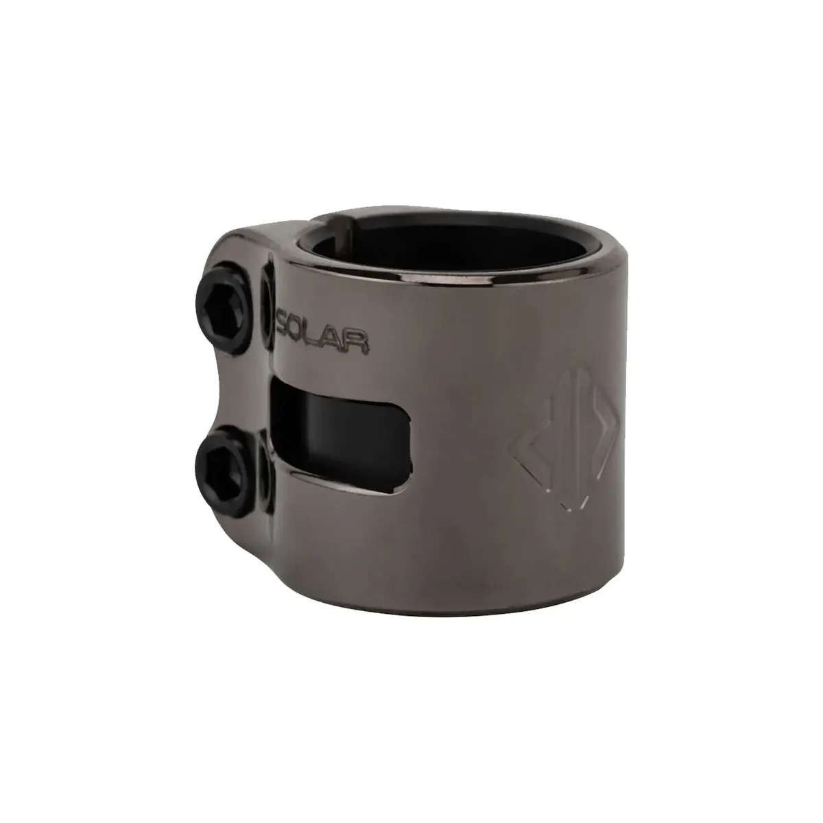 Drone Solar Scooter Double Clamp - Smoked Chrome 1
