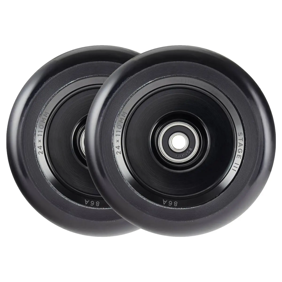 Tilt Durare Scooter Wheels - Fullcore - 110Mm - Black - Pair 1