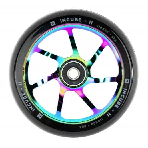 Ethic Incube V2 Scooter Wheel - 110Mm - Black On Rainbow 1