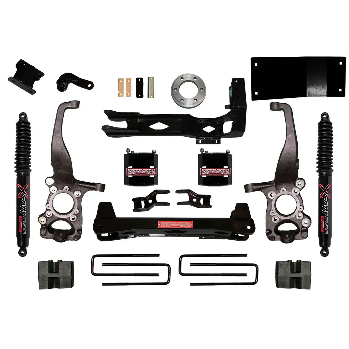 Suspension Lift Kit W/Shock 6 Inch Lift W/Black Max Shocks 15-19 Ford F-150 Skyjacker 1