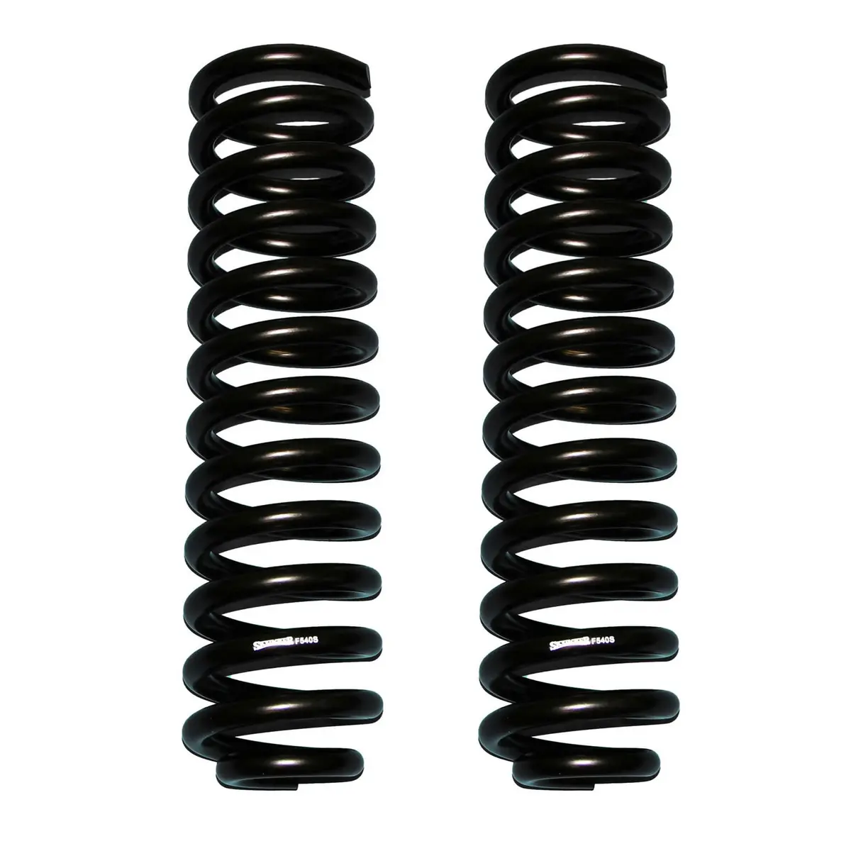 Softride Coil Spring Set Of 2 Front W/4 Inch Lift Black 05-18 Ford F-350/F-250 Super Duty Skyjacker 1