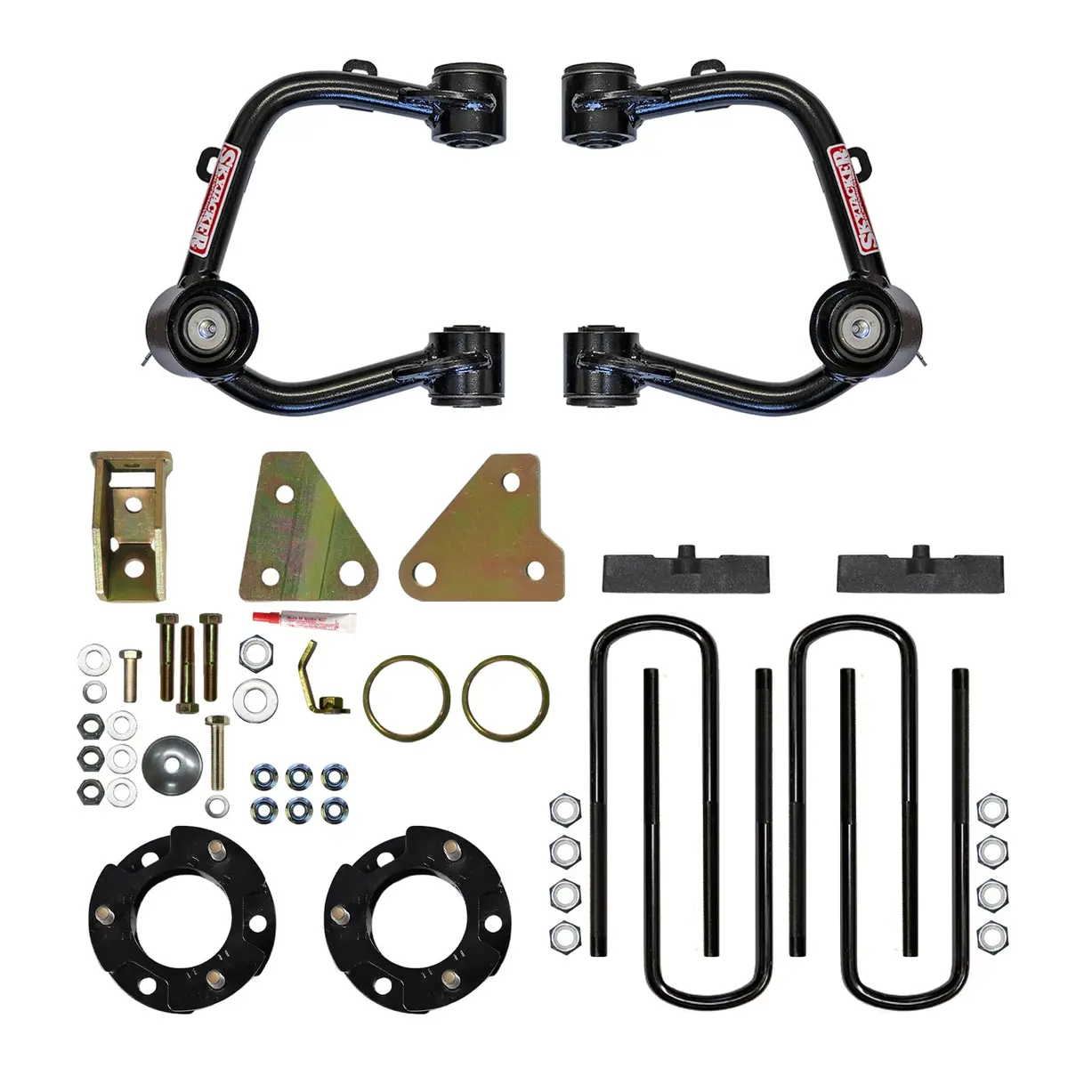 3.5 Inch Control Arm And Strut Spacer Lift Kit With Rear Blocks And U-Bolts 19-20 Ford Ranger Skyjacker 1