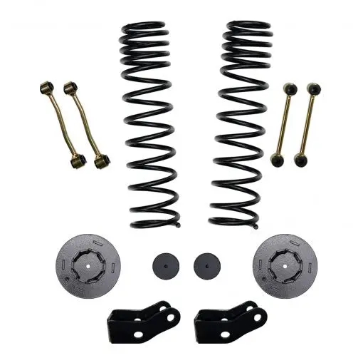2.5 Inch Front Dual Rate Long Travel Coil Spring Lift Kit With Rear Metal Coil Spring Spacers And Shock Extensions 2020-2022 Jeep Gladiator Jt Rubicon Skyjacker 1