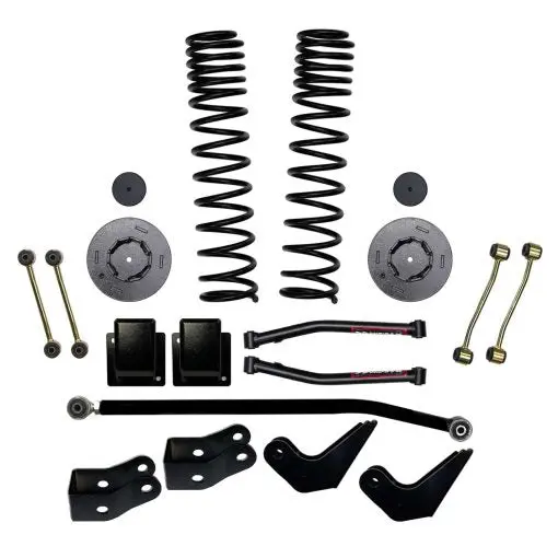 3.5 Inch Front Dual Rate Long Travel Coil Spring Lift Kit With Rear Metal Coil Spring Spacers And Shock Extensions 2020-2022 Jeep Gladiator Jt Non-Rubicon Skyjacker 1