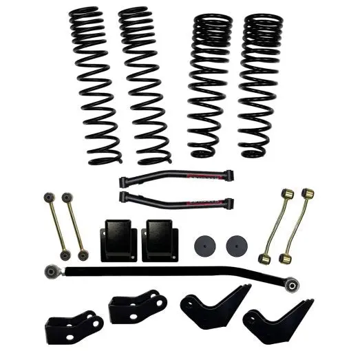 3.5 Inch Dual Rate Long Travel Coil Spring Lift Kit With Shock Extensions 2020-2022 Jeep Gladiator Jt Non-Rubicon Skyjacker 1