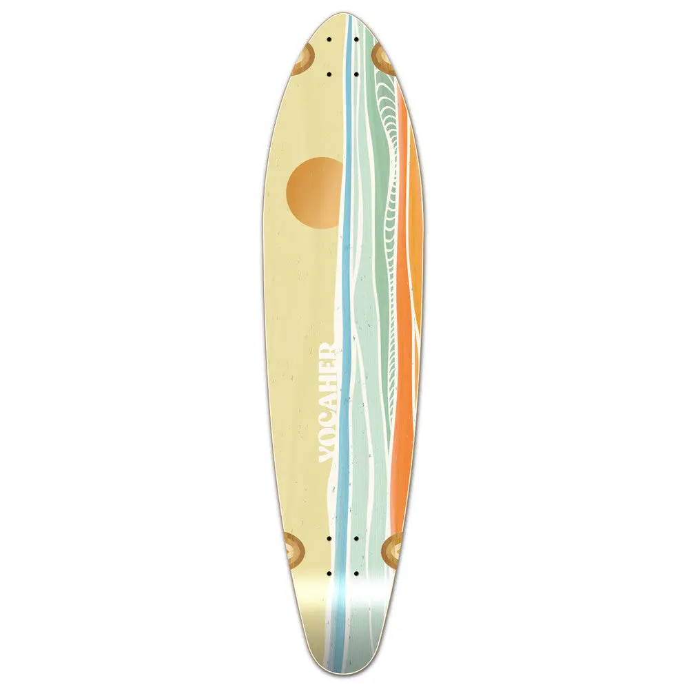 Yocaher Horizon Day 40" Kicktail Longboard Deck 1