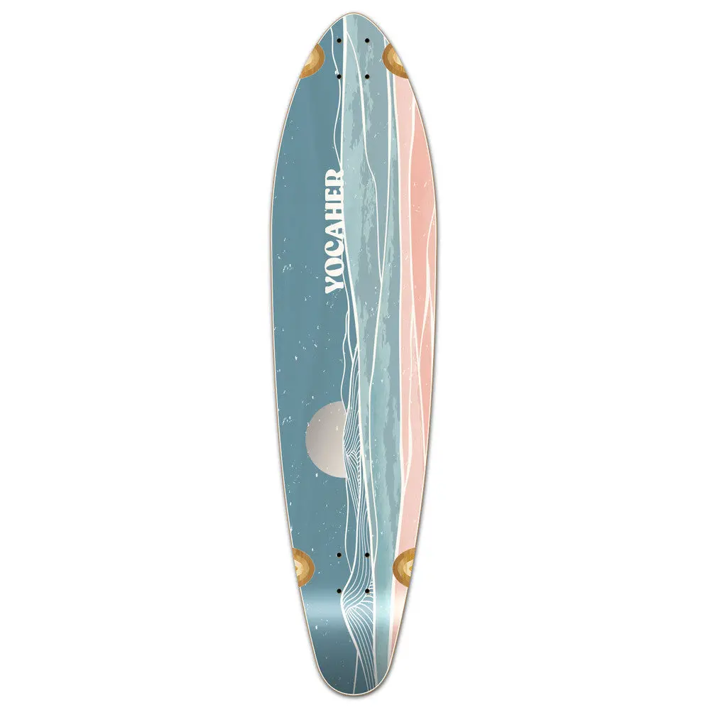 Yocaher Horizon Night 40" Kicktail Longboard Deck 1