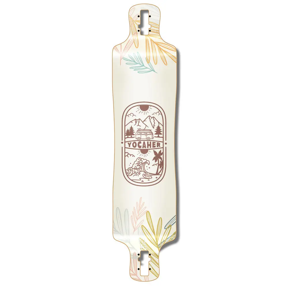 Yocaher Adventure Colored 40.75" Lowrider Longboard Deck 1
