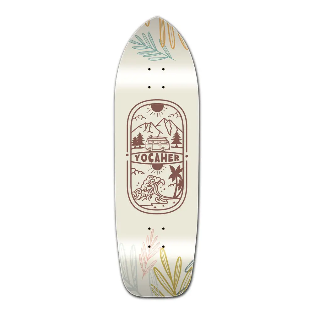 Yocaher Adventure Colored 33" Old School Longboard Deck 1