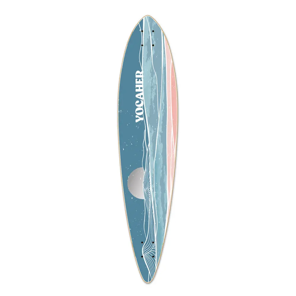 Yocaher Horizon Night 40" Pintail Longboard Deck 1