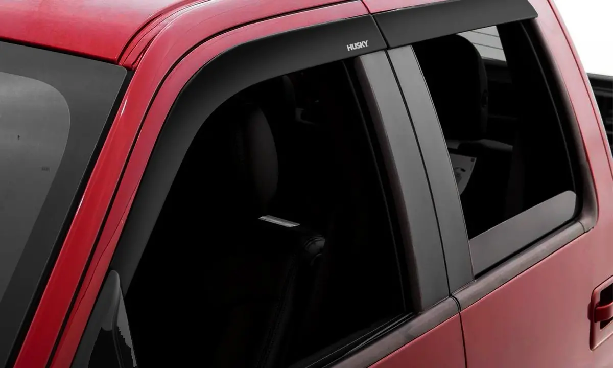 Low Profile Ventvisor Deflector; Smoke; Outside Mount; 4 Pc. 1
