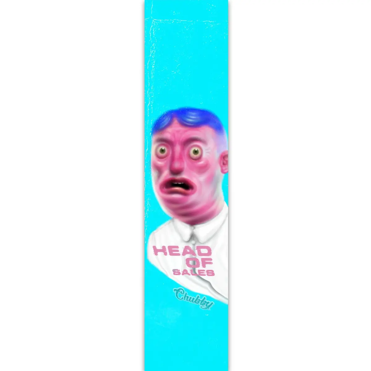 Chubby Head Of Sales Scooter Griptape - Teal / Pink 1