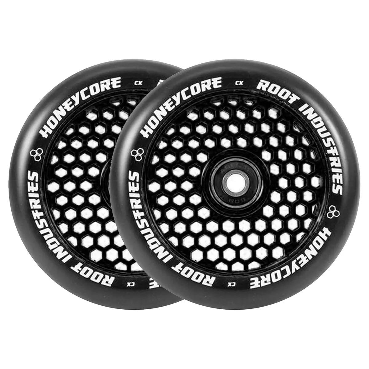 Root Honeycore Scooter Wheels - 110Mm - Black On Black - Pair 1