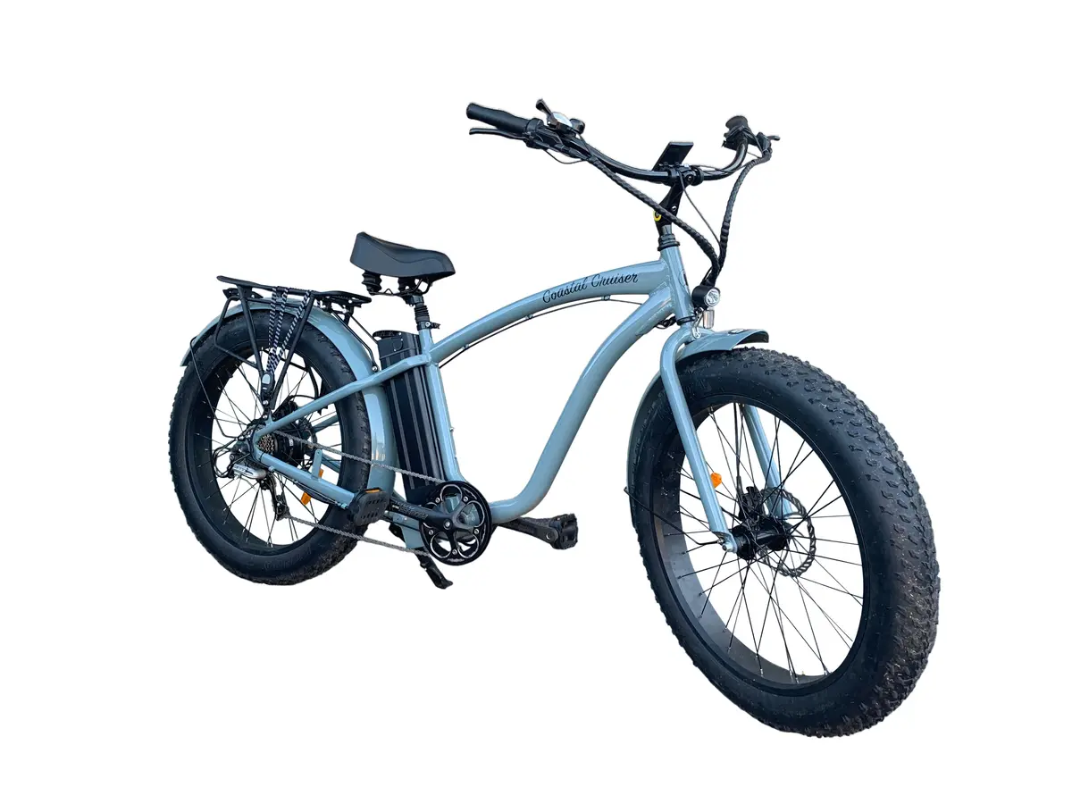 Coastal Cruiser - 750W Fat Tire Cruiser Step Over 26X4 Electric Bike 1