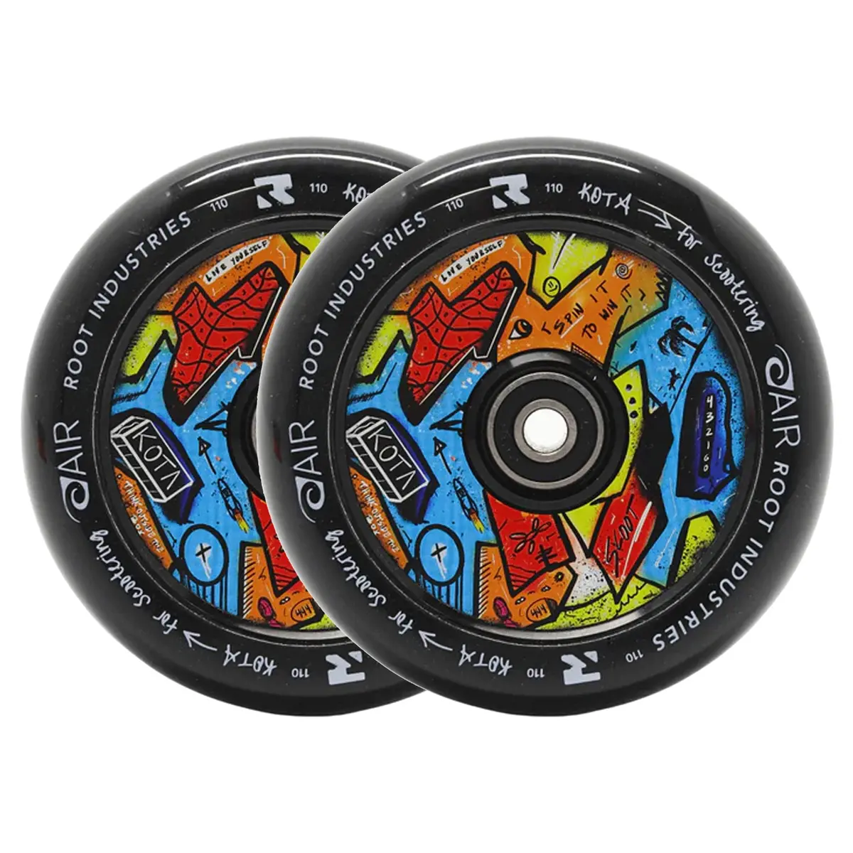 Root X Kota Air Wheels - Limited Edition - 110Mm - Black - Pair 1