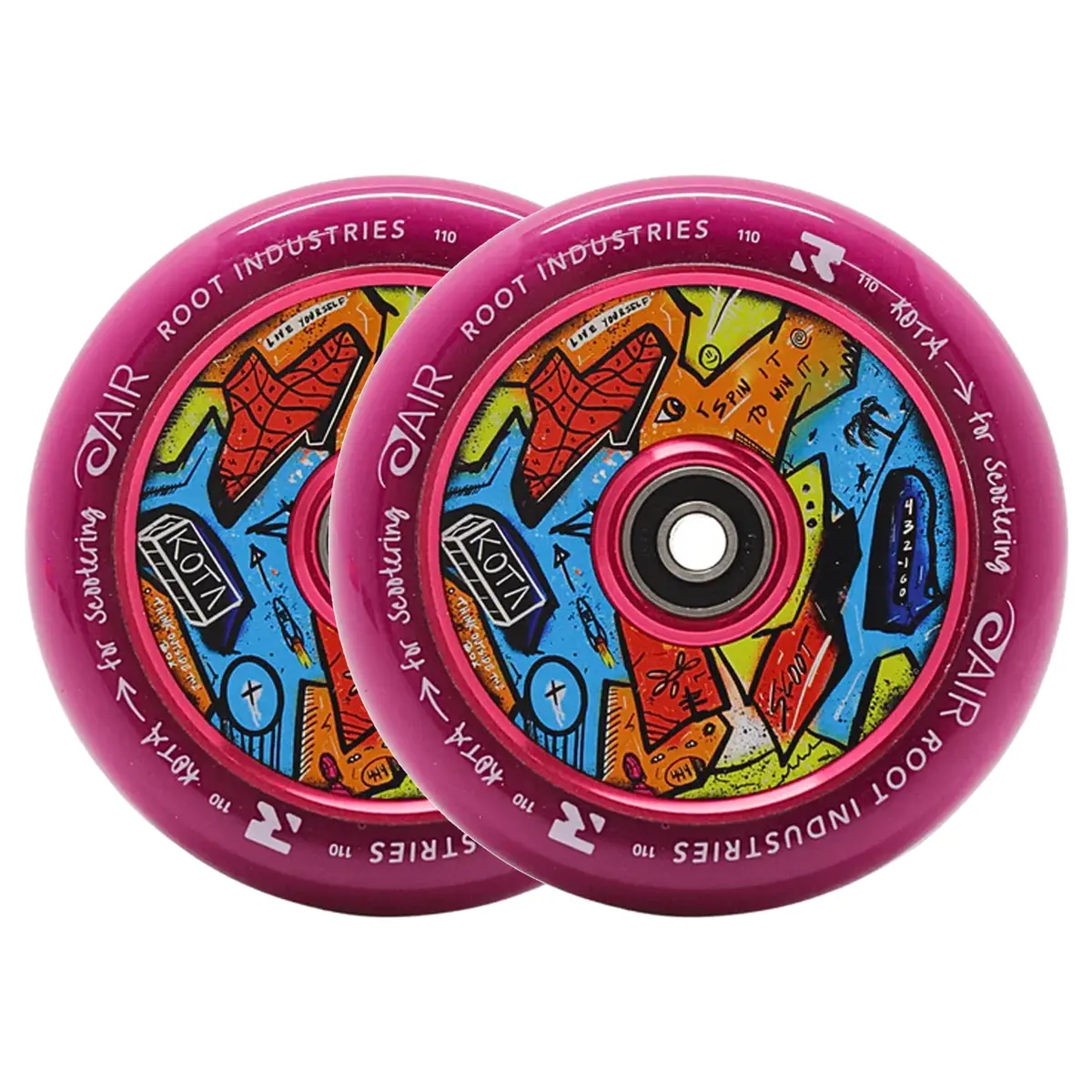 Root X Kota Air Wheels - Limited Edition - 110Mm - Purple - Pair 1