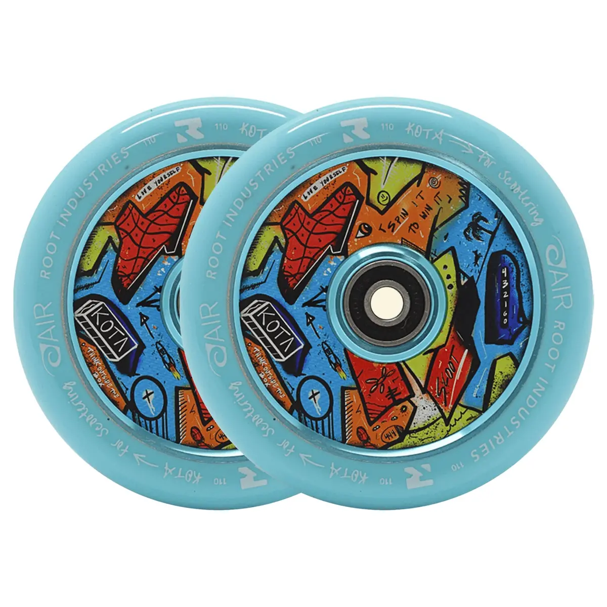 Root X Kota Air Wheels - Limited Edition - 110Mm - Blue - Pair 1