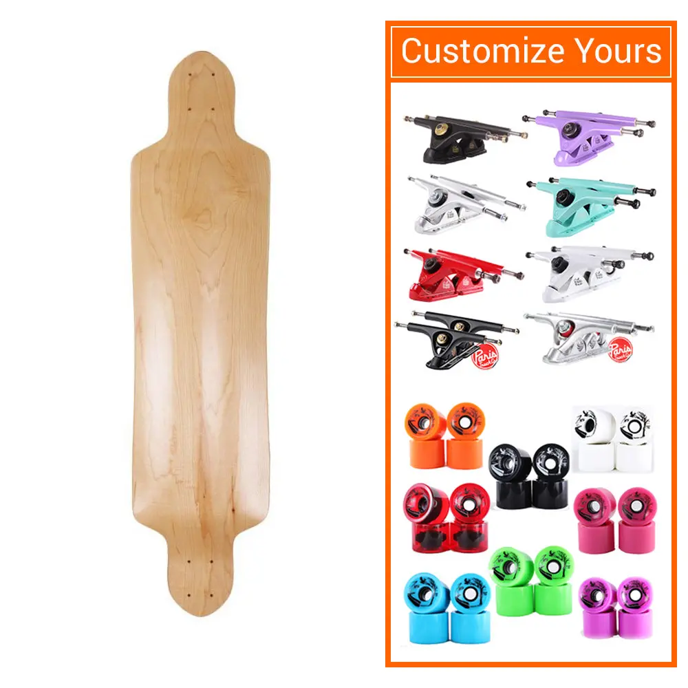Custom Blank 40" Drop Down Longboard 1