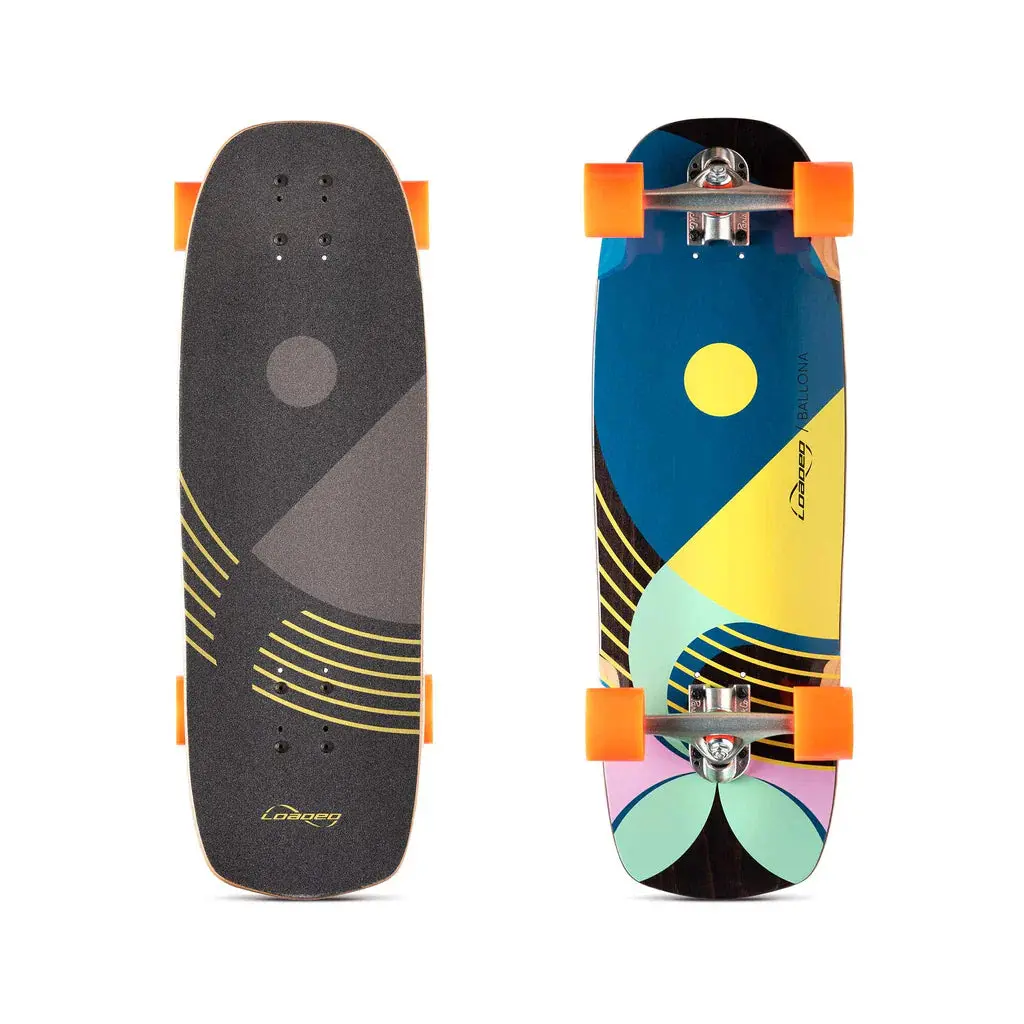 Loaded Ballona Willy Bright Blue/Yellow 27" Cruiser Longboard 1