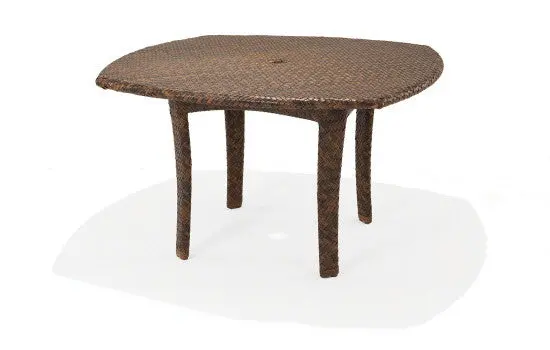 Savannah 48" Round Dining Table With Umbrella Hole 1