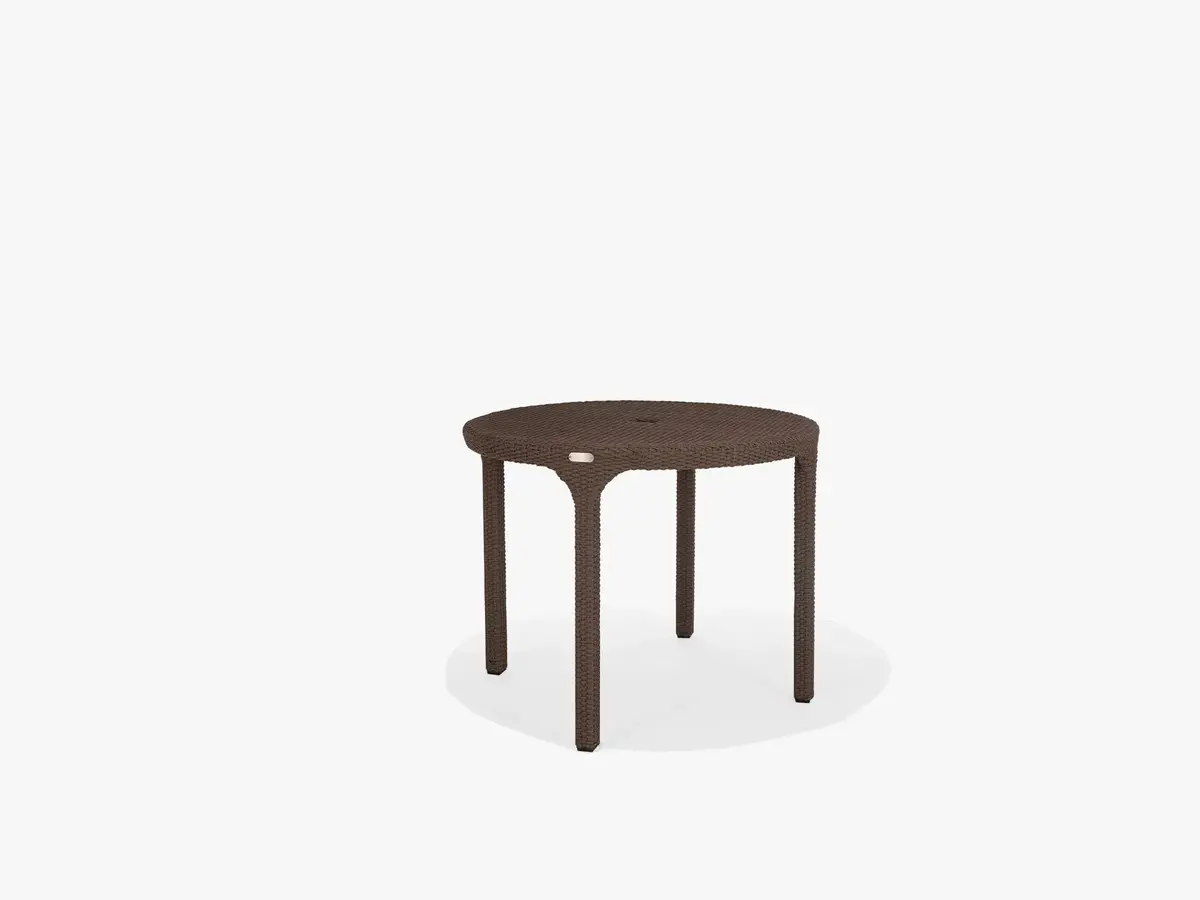 Em 36" Round Café Dining Table With Umbrella Hole - M8536-Rst 1