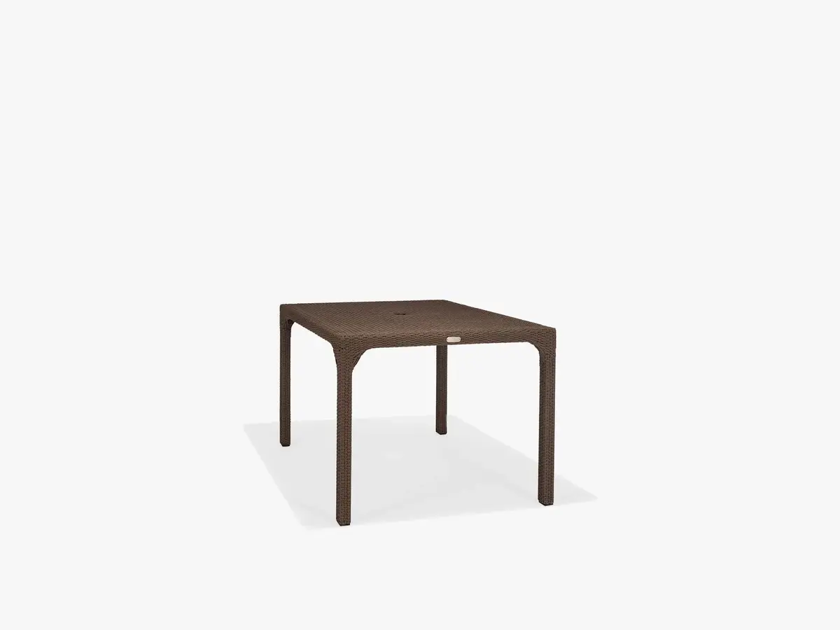Em 36" Square Café Dining Table With Umbrella Hole - M8536-Sst 1